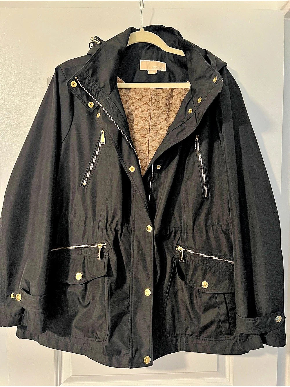 Michael Kors Hooded Anorak Jacket Black XXL